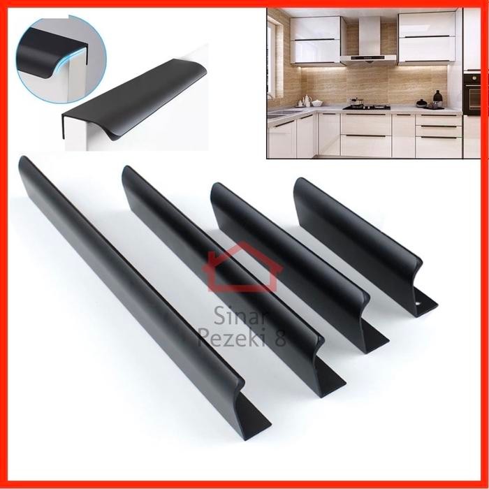 Tarikan 6603-320 BLACK Hitam Handle Laci Pintu Lemari Minimalis Dapur