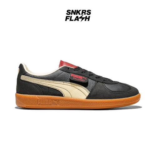 PUMA Palermo Players Lane Black Intense Red Sepatu Sneakers Unisex - 39852501 - Size 37