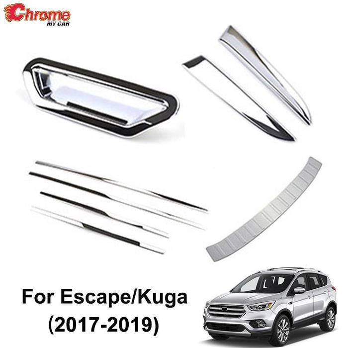 For Ford Escape Kuga 2017 2018 2019 Chrome Rear Window Spoiler Trunk