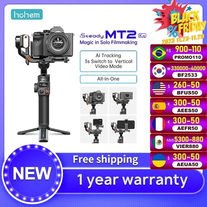 Hohem iSteady MT2 Kit 3 Axis Gimbal for Mirrorless Camera Action