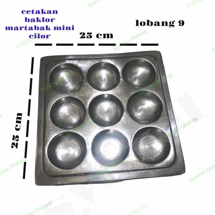 PREMIUM wajan cetakan martabak mini/cilor/cimin lobang 9