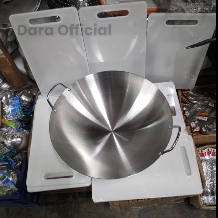 PREMIUM kuali stainless steel 304 wajan wok anti lengket