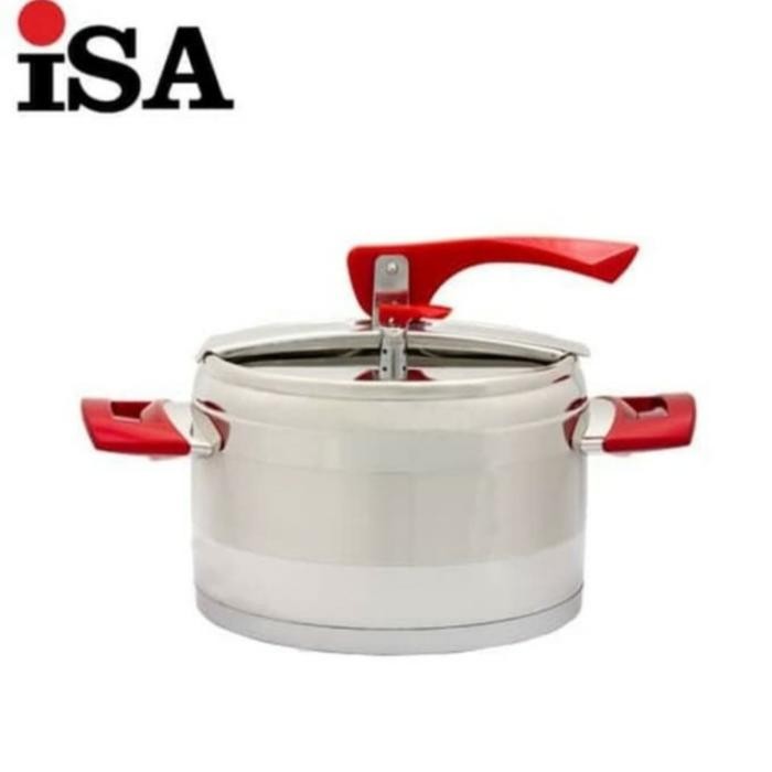 PREMIUM ISA Ruby Panci Presto 5 Liter ISA Presto Tanpa Karet Pressure Cooker