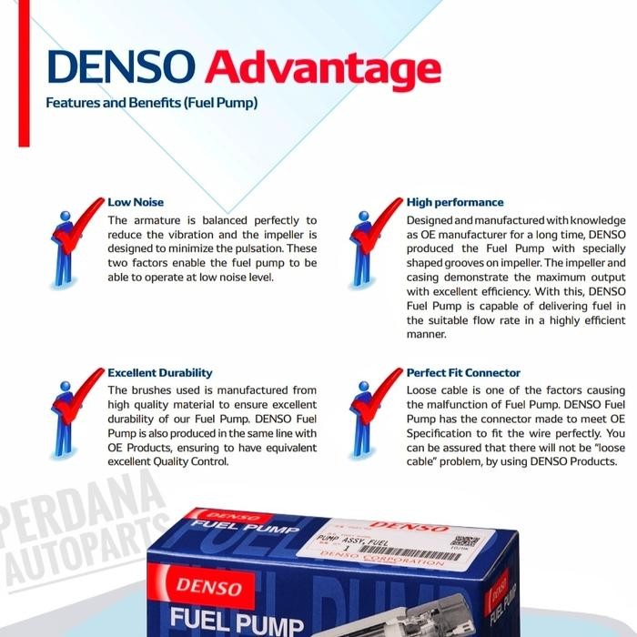 pompa bensin rotak fuel pump denso 291000-9051 asli original
