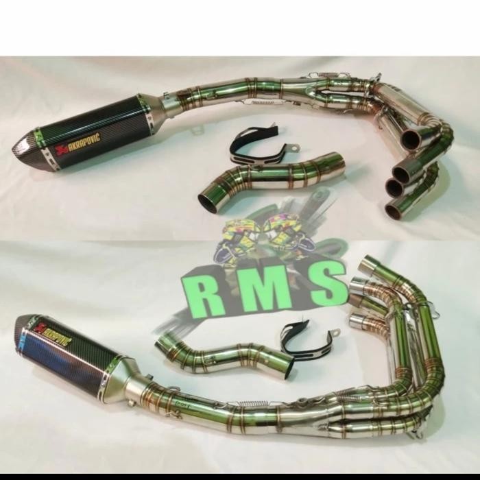 Knalpot SC Project Carbon Motor Zx25r ZX 25 R Fullsystem 2opsi header terlaris