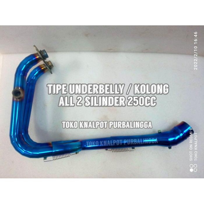 HEADER LEHERAN KNALPOT UNDERBELLY / KOLONG MOTOR ALL NEW NINJA 250 FI OLD NINJA KARBU KAWASAKI Z250