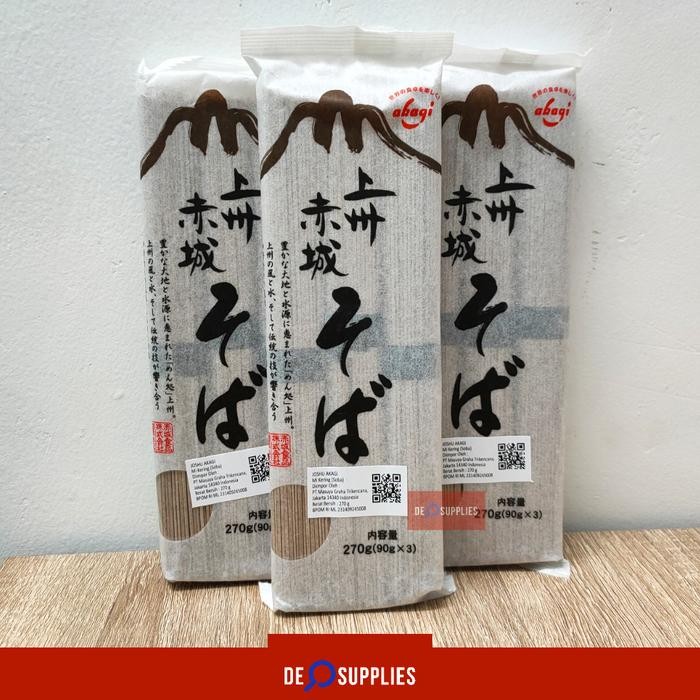 

PREMIUM Soba Joshu Akagi 270gr - Mie Kering Mi Jepang Premium 90g x 3
