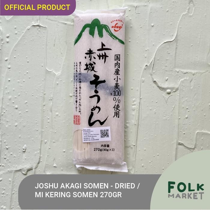 

PREMIUM JOSHU AKAGI Somen Dried Noodle 270gr - Mi / Mie Kering Somen Jepang