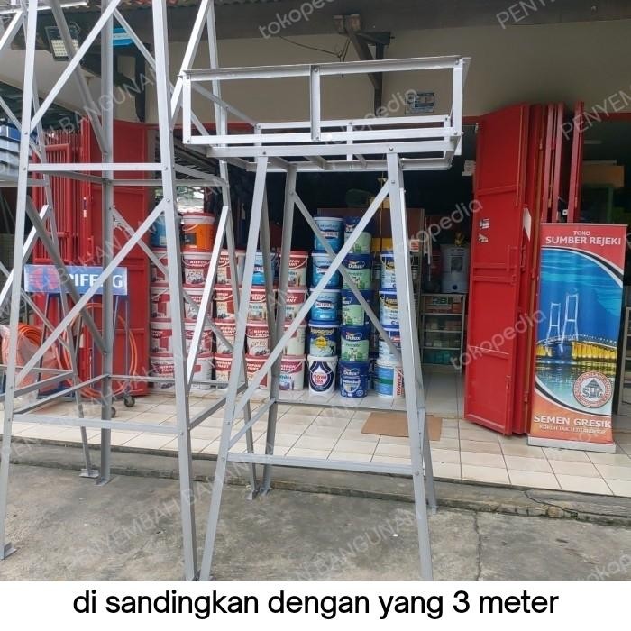 PREMIUM Menara Air Menara Toren Tiang Toren 2m Besi Siku 3,7mm Kualitas Bagus