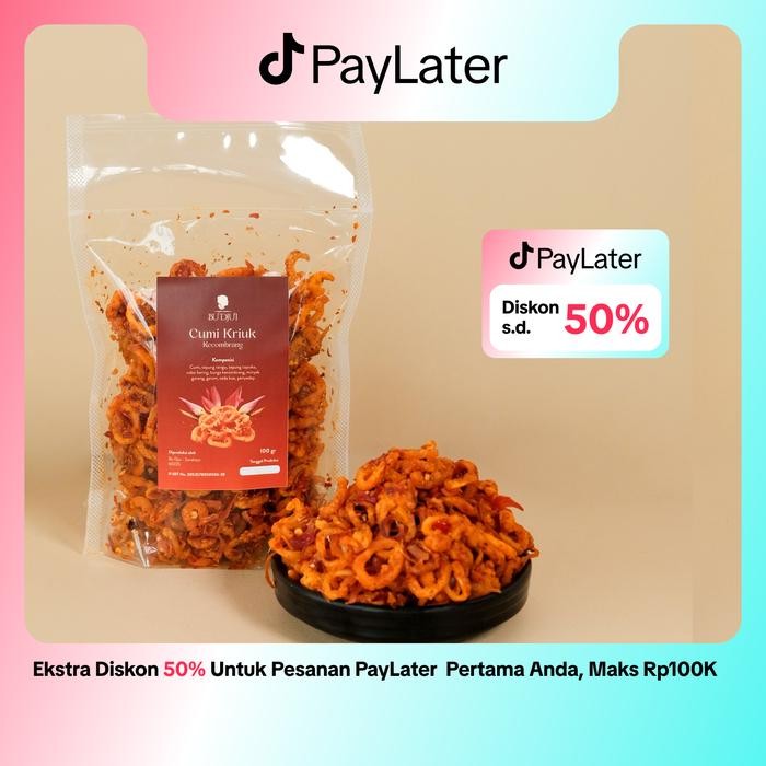 

PREMIUM SAMBAL BU DJUI Snack Cumi Kriuk Kecombrang Cemilan Kering Food Keripik Makanan Pedas