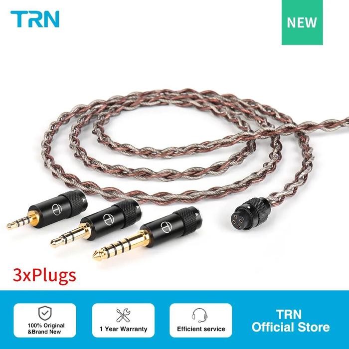 TRN RedChain Earphones Silver-Plated Copper OFC Copper Upgrade Cable