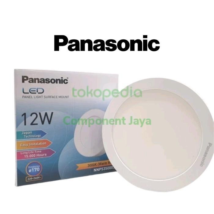 Lampu Downlight Led Panel Panasonic 12W 12 Watt Outbow Ob Tempel
