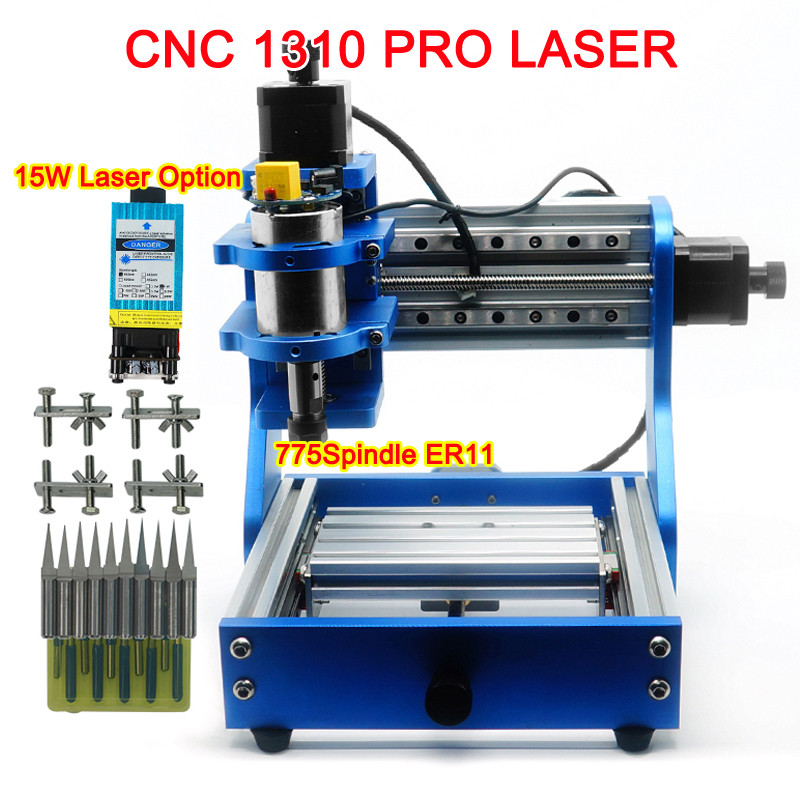 Mini CNC 1310 PRO Laser Engraving Machine for PCB Milling Wood Metal