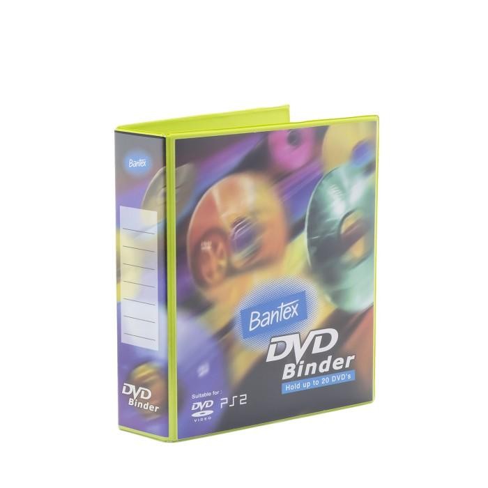 

Tempat Penyimpanan CD DVD Binder 2 Ring 40mm Lime Bonus Pocket 5 Lembar
