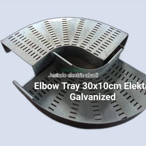 Elbow tray / Horizontal elbow 300 x 100 /Electro Galvanis