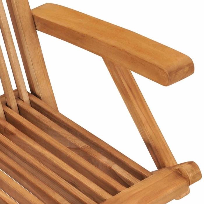 Kursi Lipat Lengan Kayu Jati - Kursi Lipat Lengan Teras Cafe Kayu Jati