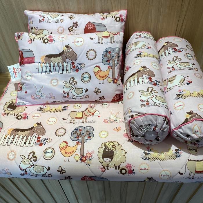 TERBARU Obayito Matras Kasur Bayi Set Bantal Guling BISA GOSEND