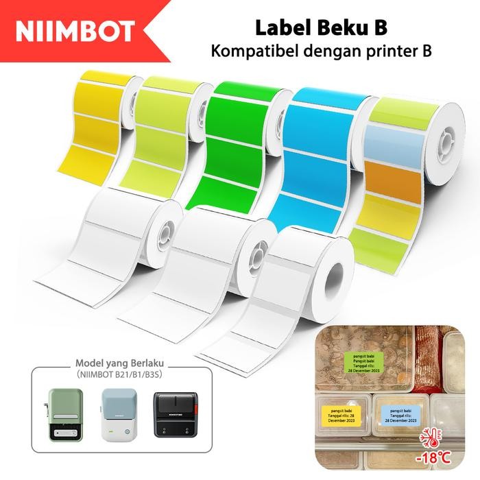 

Terlaris NIIMBOT B21/B1/B3S Stiker Label Dapur Stiker Klasifikasi Makanan Rumah Tangga Label Bumbu