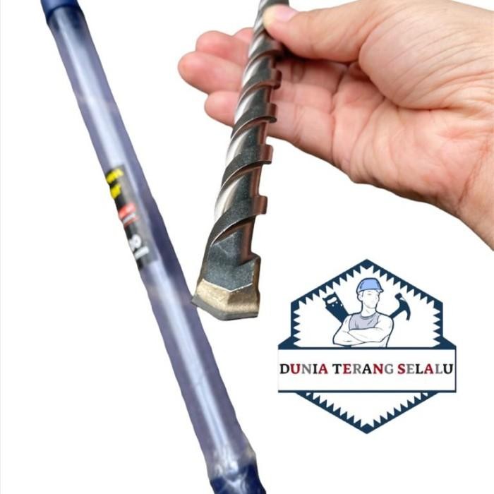 [Expert] Mata Bor Tembok PANJANG MOLLAR 5 6 8 10 12 14 16 mm - Bor Beton 30cm