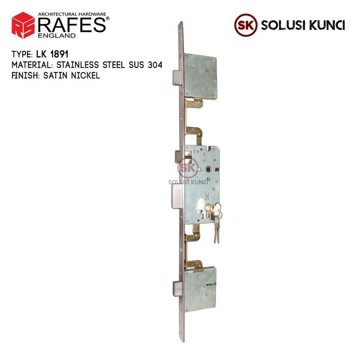 Menarik 3 Point Lock Latch / Body Kunci Lidah Rafes England Sus 304 (Lk 1891)