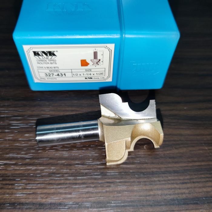 Mata Profil Kayu 327-431 Knk (Cove & Bead Bits) (Two Flutes)