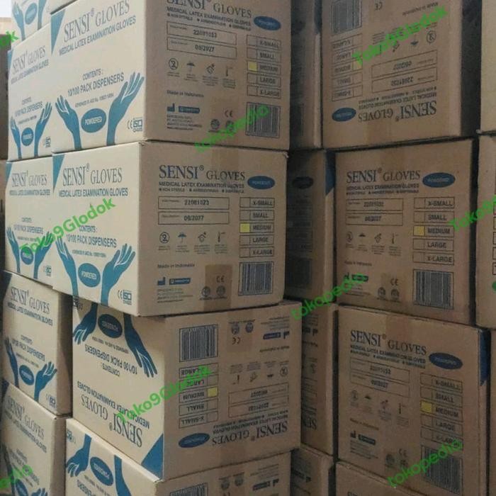 Sarung Tangan Latex Sensi Isi 100 Sensi Gloves Latex