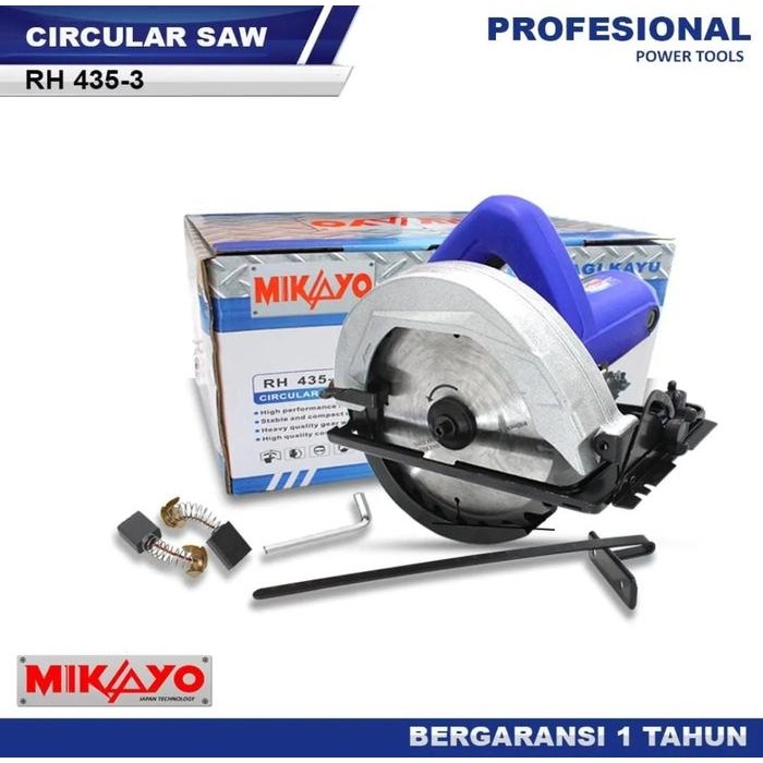 Mesin Sirkel Pemotong Kayu - Belah Kayu Circular Saw Mikayo-Belter-Ryu Original Bergaransi Resmi