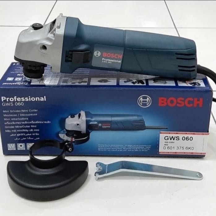 Mesin Grinda Tangan Bosch Original 4" Inch Gws 060