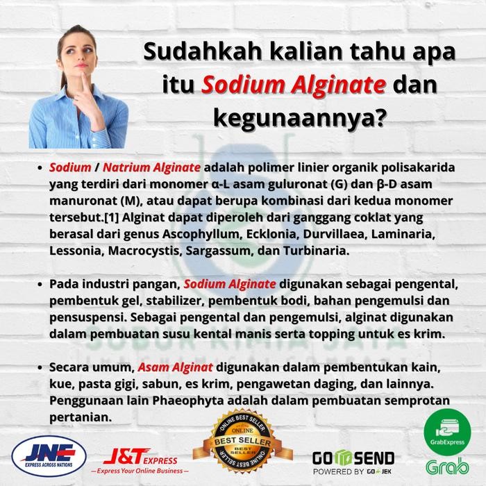 

Sodium Alginate / Natrium Alginat 100 gr Best Seller