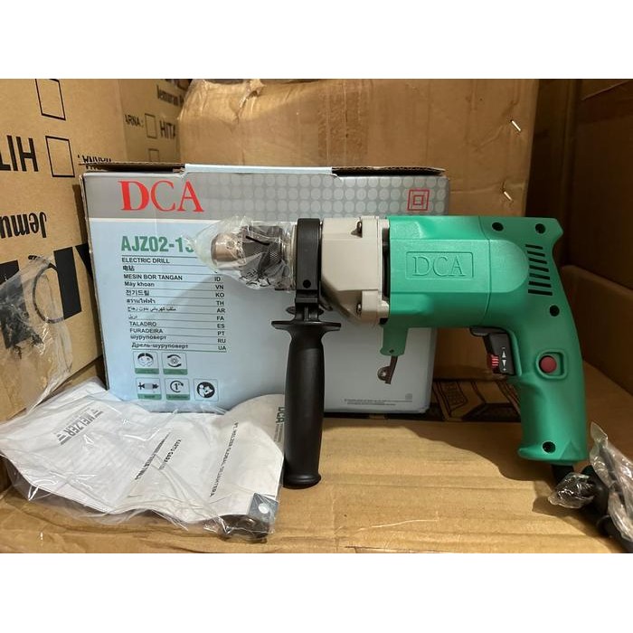 Dca Ajz02-13 Mesin Bor Tangan 13Mm Variable Speed Hammer Drill
