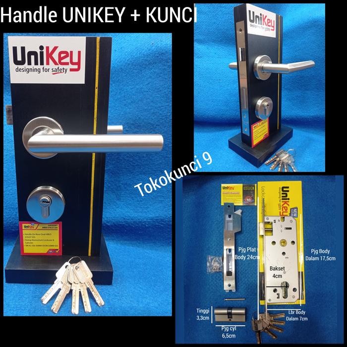 Paling Baik Handle Unikey Hreo 219.57 Komplit Kunci Unikey Stainless Computer