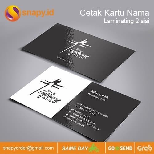 

Kartu Nama 2 Sisi Dengan Laminating
