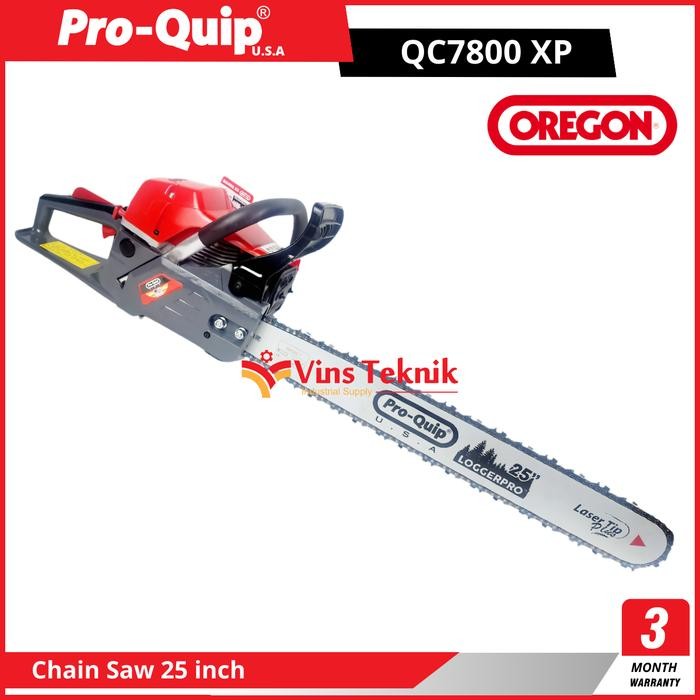 Gergaji kayu pohon chainsaw chain saw 25inch PROQUIP QC7800XP QC 7800