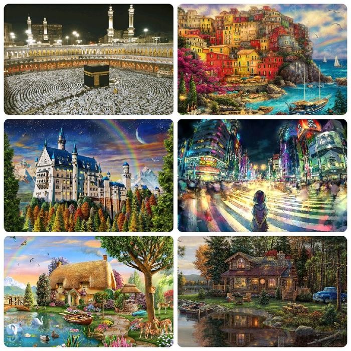 

SALE TERBARU DIAMOND PAINTING SET 5D FULL DRILL SQUARE KREATIFITAS ( 60CM X 90CM ),KETERAMPILAN DAN