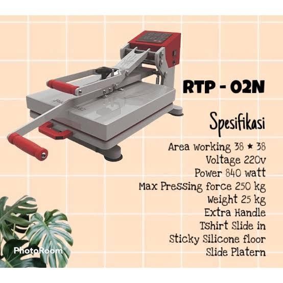 Mesin Press Kaos High Pressure Merk Rhinotec RTP - 02