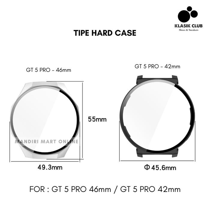 Bumper Case 2 In 1 Huawei Watch Gt 5 Gt 5 Pro 46Mm Casing Pelindung Anti Gores Huawei Watch Gt 5