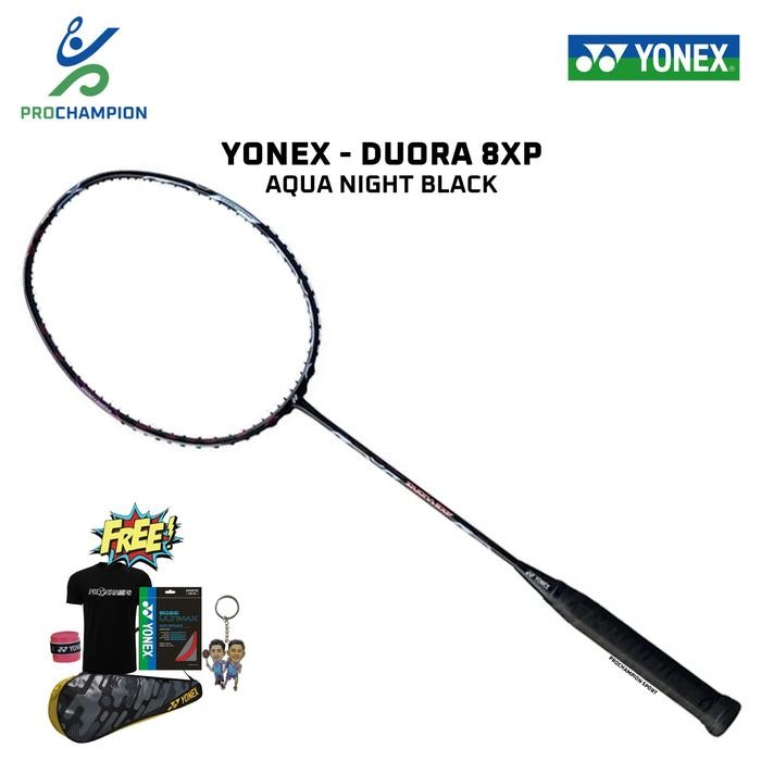 New  Raket Badminton Yonex DUORA 8 XP 8XP Aqua Night Black
