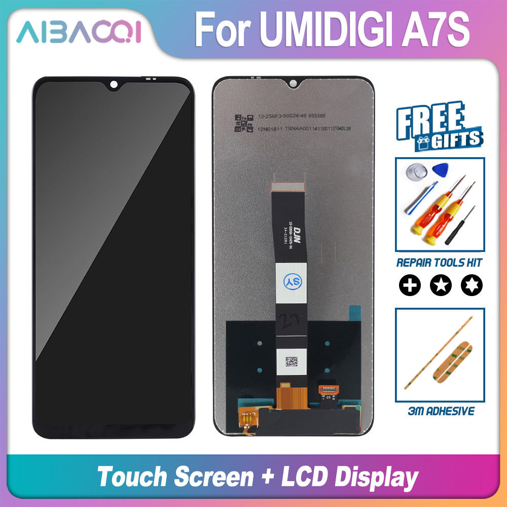AiBaoQi Brand New 6.53 Inch Touch Screen+1600x720 LCD Display Assembly Replacement For Umidigi A7S A