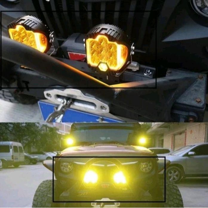 lampu sorot 7 inch replika baja design lampu tembak bumper