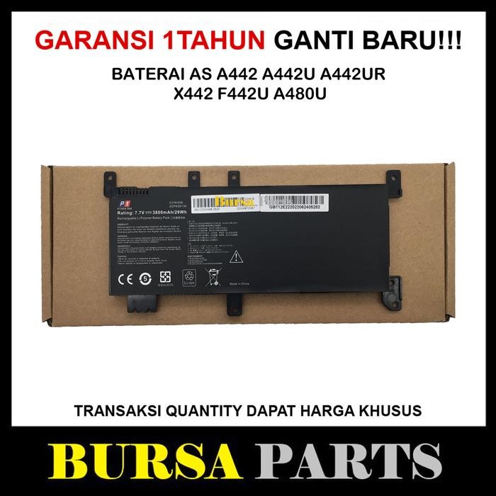 Baterai Laptop ASUS X442 A442 A442U A442UR F442U A480U