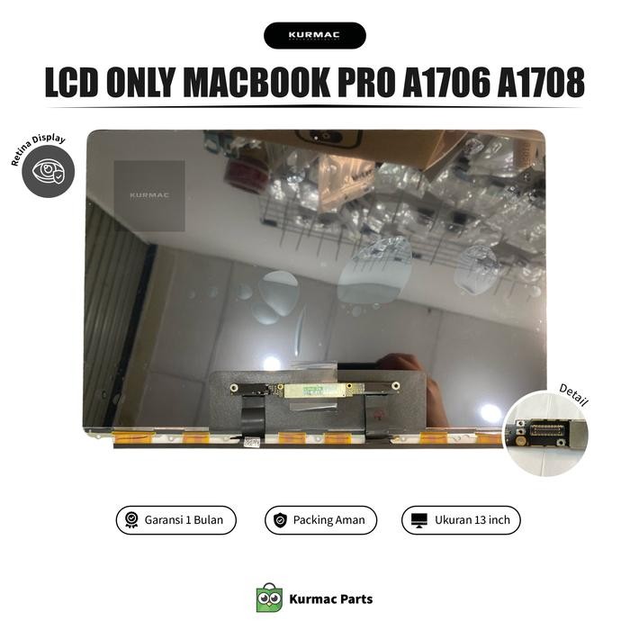 LCD Panel LCD Only Macbook Pro 13 Inch A1706 A1708 Tahun 2016-2017