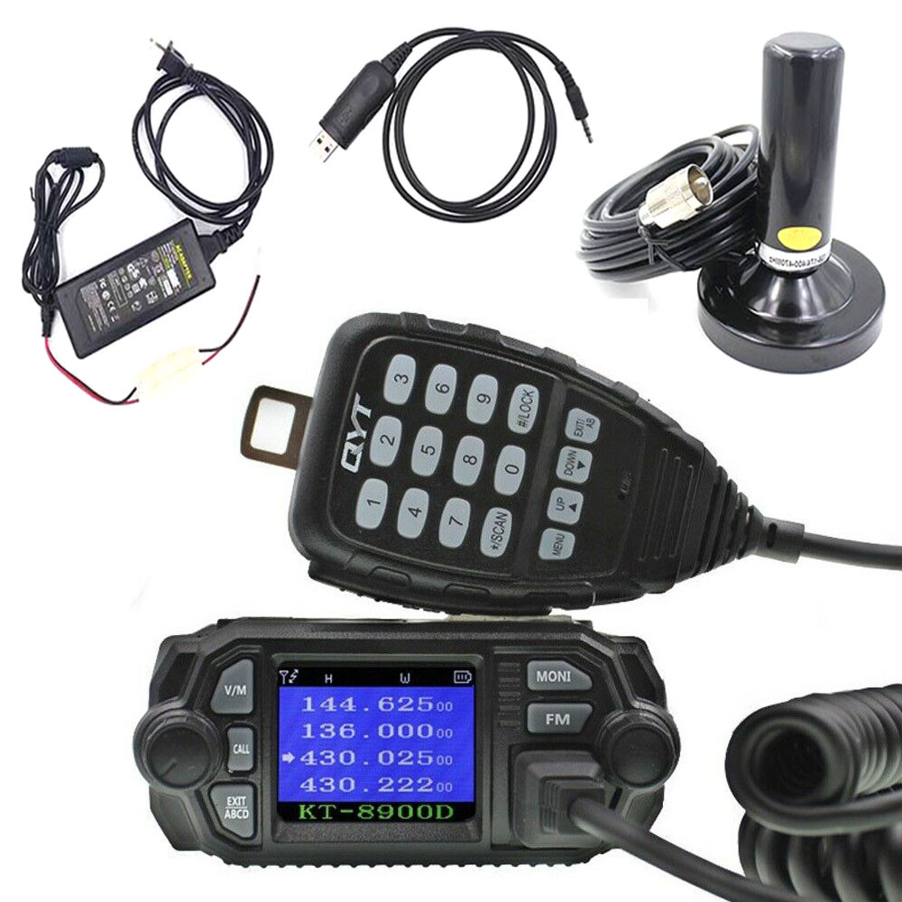 QYT KT-8900D 25W Mini Mobile Two Way Radio Dual band