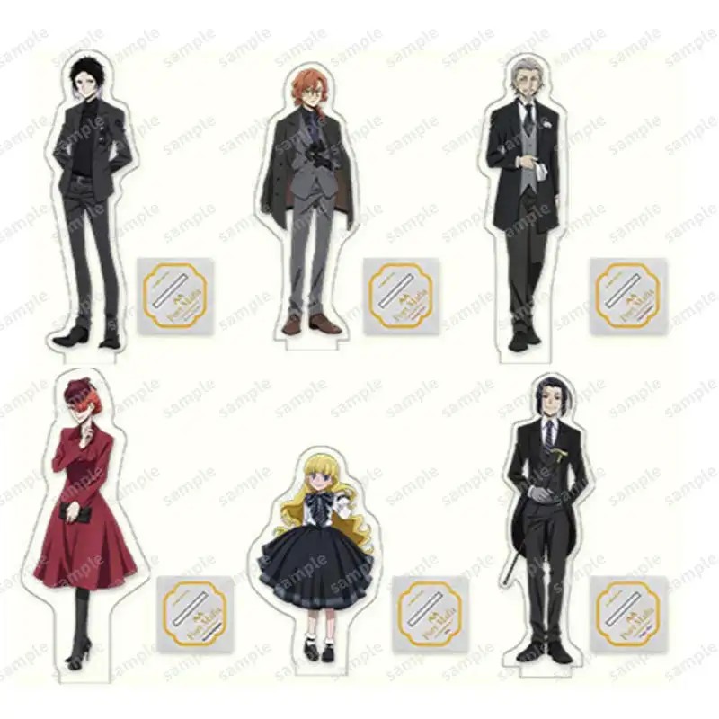 Game Akutagawa Ryunosuke Nakahara Chuya Mori Ougai Acrylic Stand Doll Anime Figure Model Plate
