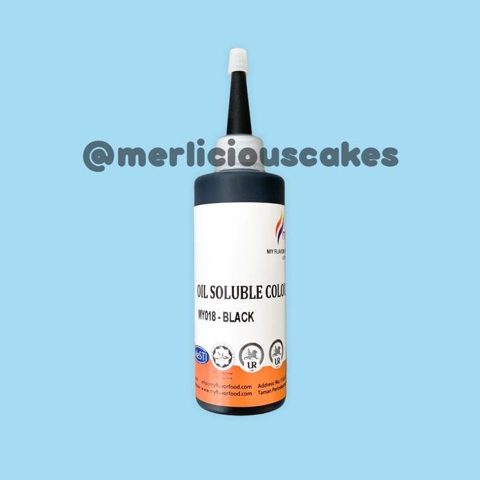 

120 GRAM BLACK OIL MY FLAVOR FOOD COLOUR PEWARNA MAKANAN BUTTERCREAM