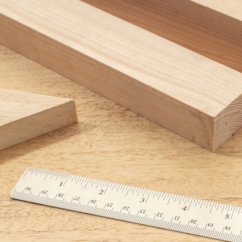 

Metal Ruler With Cork Backing 6/12/18 Inch Ruler Set With Inch And Cm Drafting Tools For Precise