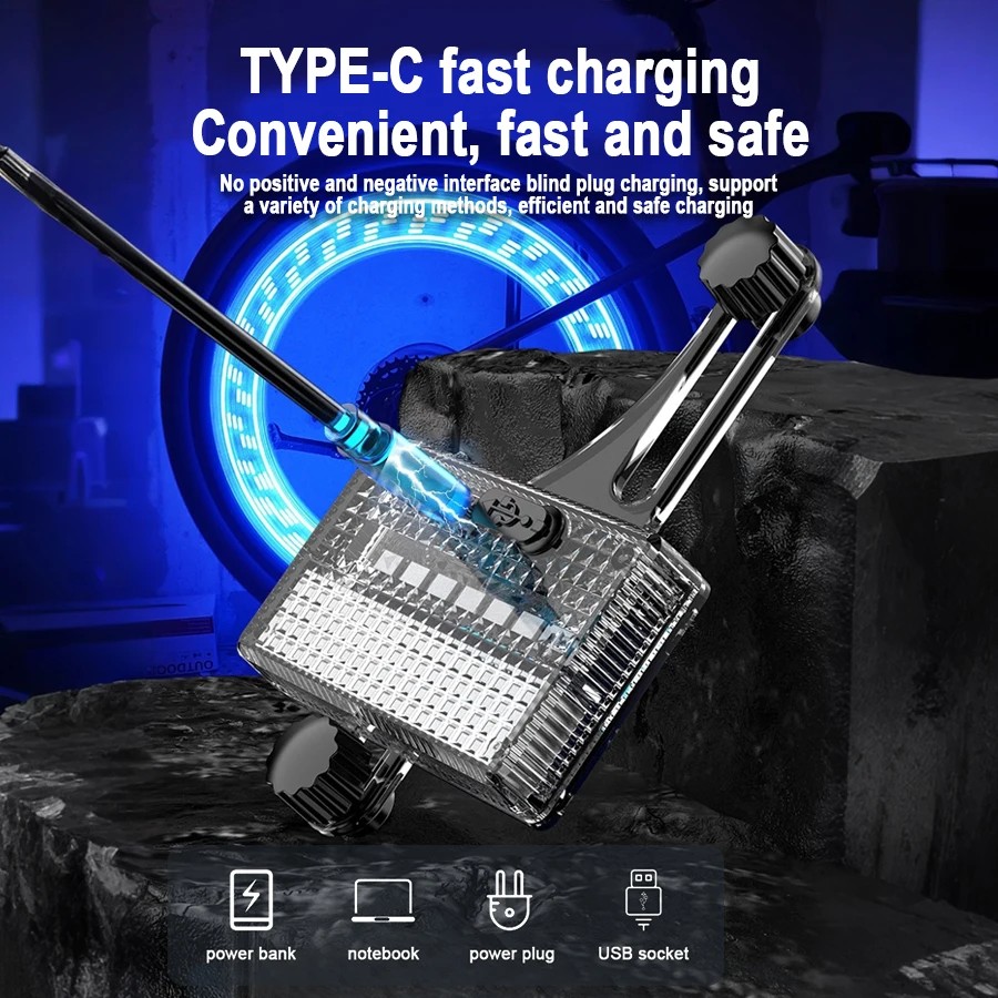 Bike Wheel Light Waterproof Bicycle Spoke Light Safety Tire Light 30 Different Patterns Change