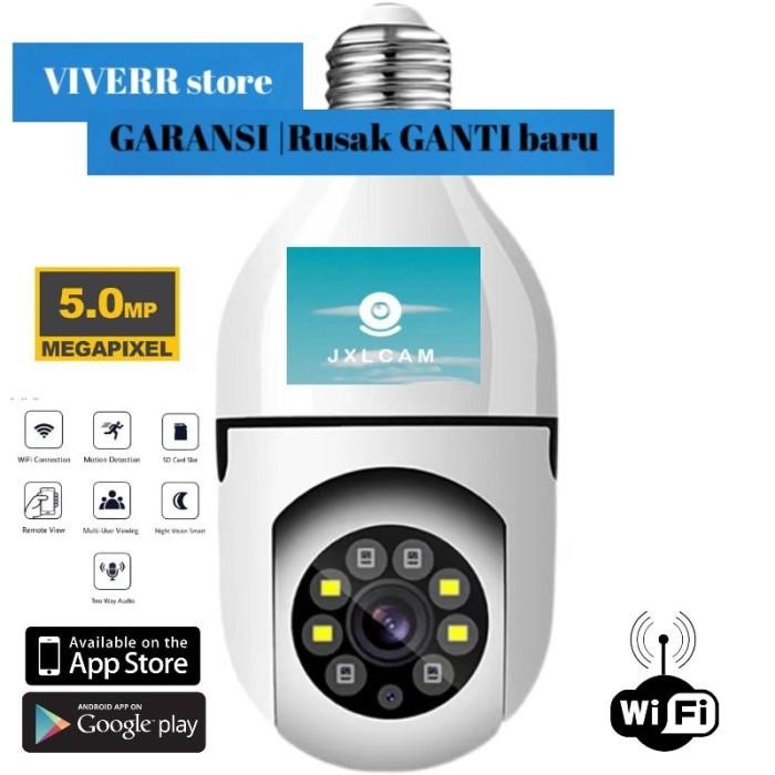 Ipcam Kamera CCTV keamanan Ipcam PTZ Bohlam AP JXLCAM.