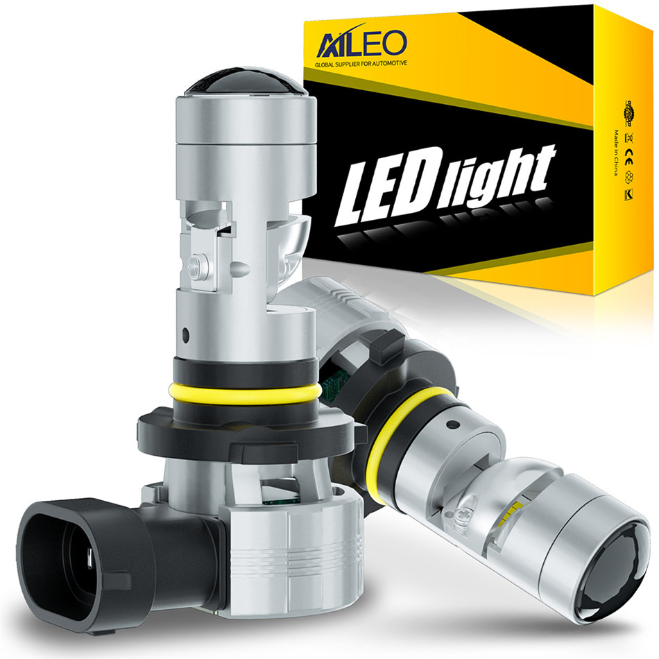 AILEO 2x 9005/HB3 Led Headlight Bulbs Canbus With Mini Projector Lens 9006/HB4 For Car Motorcycle