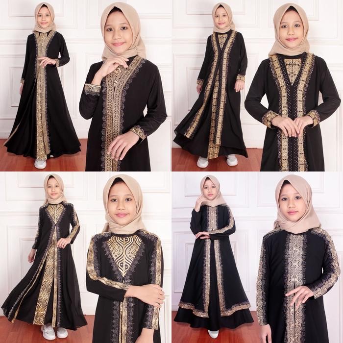 BEST SELLER GALERI SICANTIK - COD - Abaya Turkey Anak Perempuan 9-12 Tahun - Abaya Turkey Anak-Anak