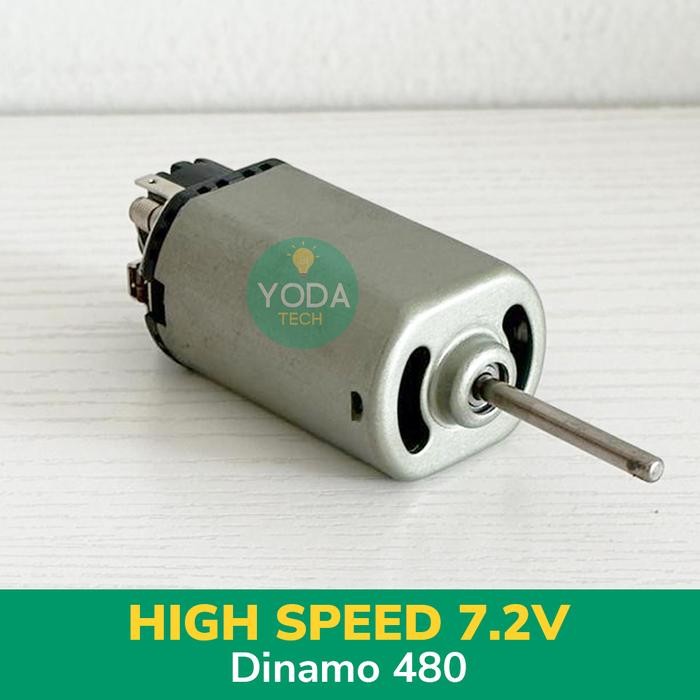 DINAMO ALAT LISTRIK/BOR LISTRIK TIPE 480 POROS PANJANG HIGH RPM 7.2 V